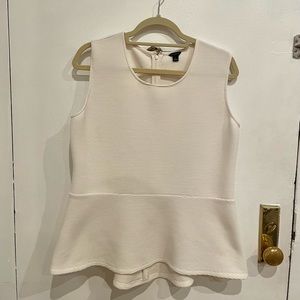 Ann Taylor Ribbed Peplum Top